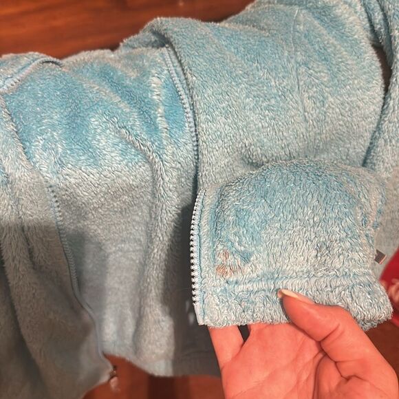 Girls North Face Bright Blue Fleece Jacket 14/16 - Picture 11 of 11